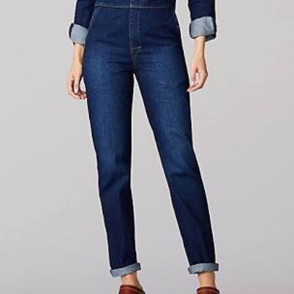 NWT Free People LEE Union Coverall Pacific Blue - Picture 9 of 11